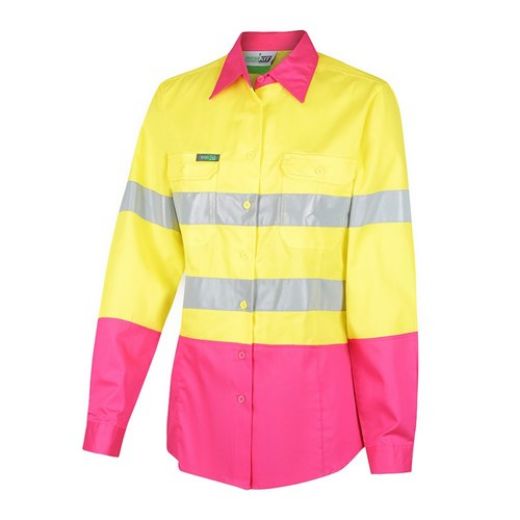 Picture of HI-VIS WOMENS 2 TONE LIGHTWEIGHT TAPED SHIRT